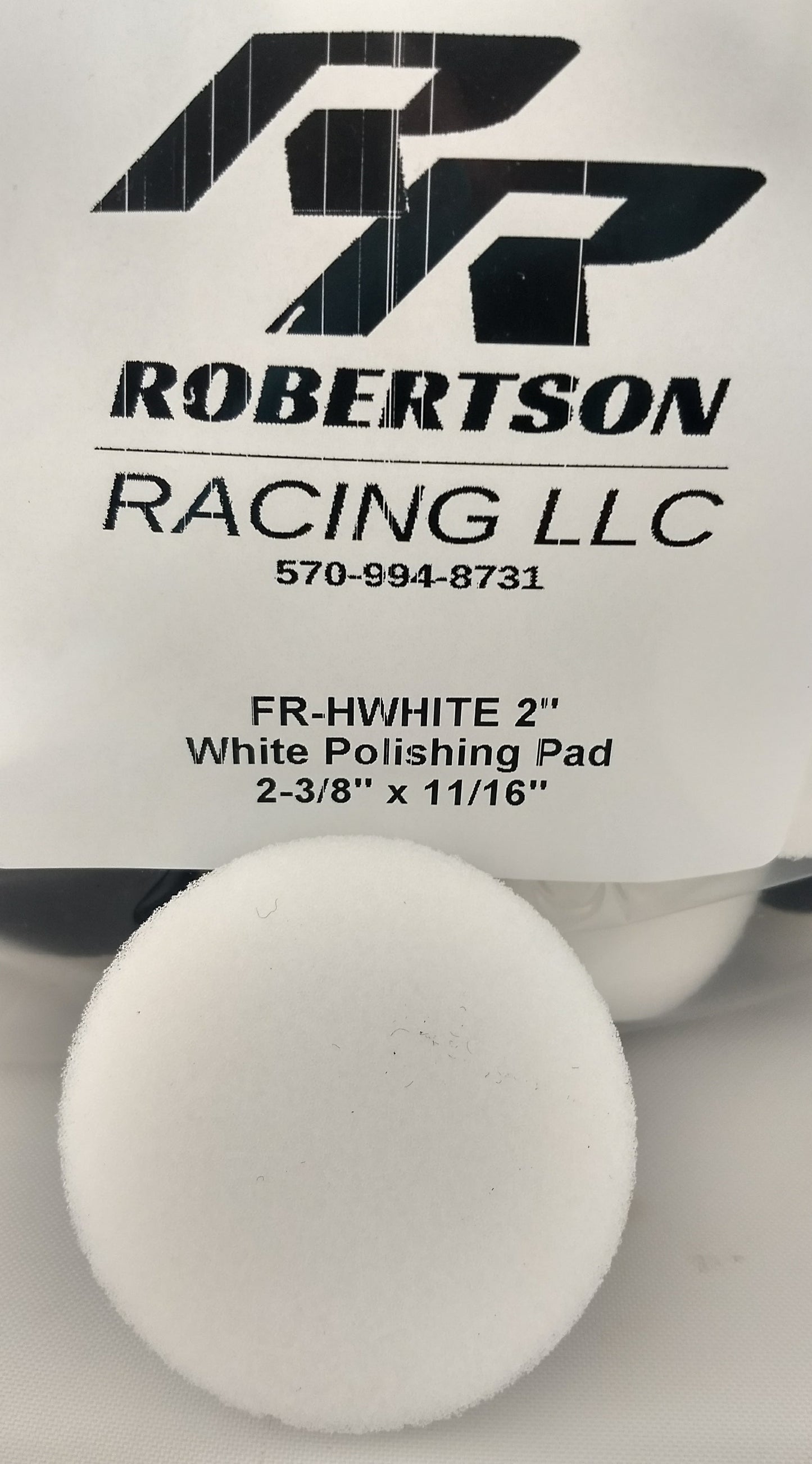 Robertson Racing LLC White Polishing Pad - Step 1