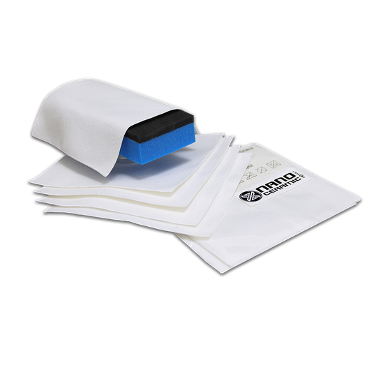 NCP® White Microfiber Applicator Cloths - 5 pack